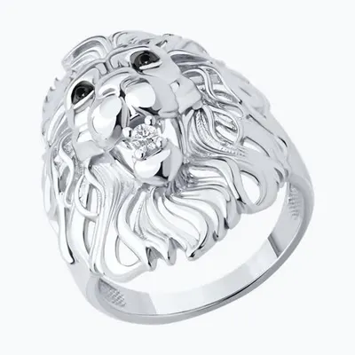 Кольцо из серебра с фианитами из серебро