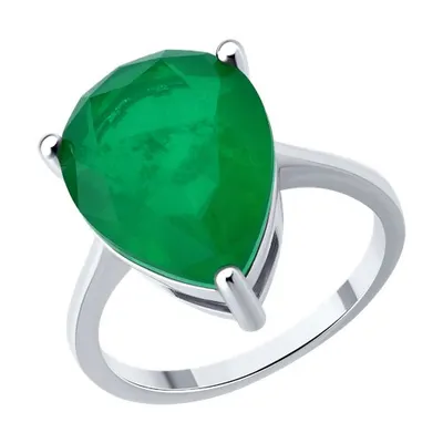 Кольцо из серебра с фианитом из серебро