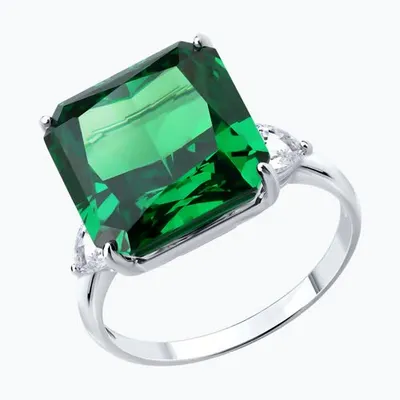 Кольцо из серебра с фианитами из серебро