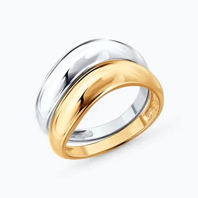 Кольцо из золочёного серебра из серебро