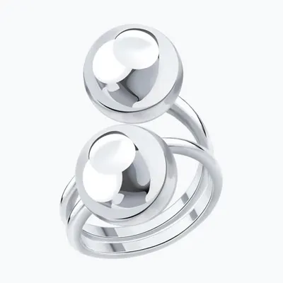 Кольцо из серебра из родированное серебро