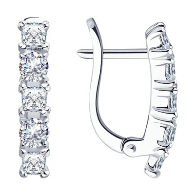 серьги из серебро