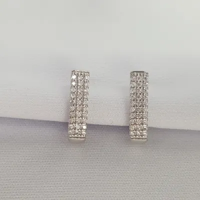 серьги из серебро