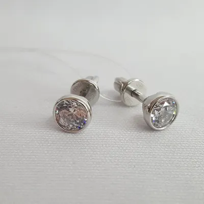 серьги из серебро