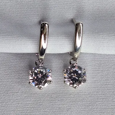 серьги из серебро