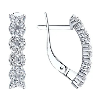 серьги из серебро