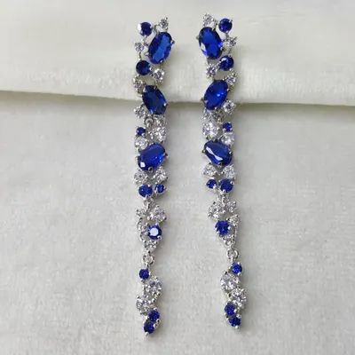 серьги из серебро