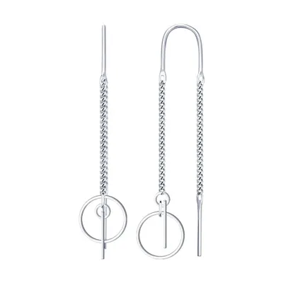 Серьги из серебра из серебро