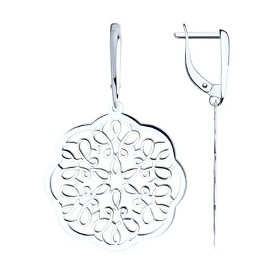 Серьги из серебра из серебро