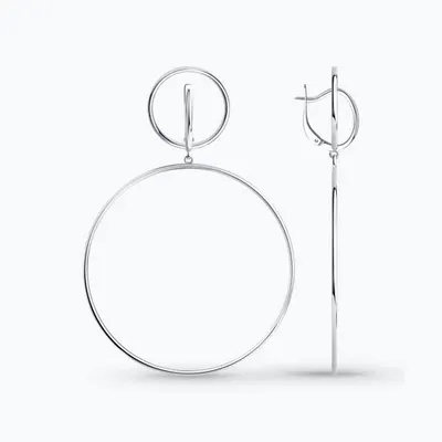 Серьги из серебра из серебро