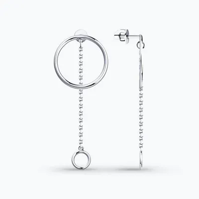 Серьги из серебра из серебро