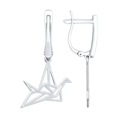 Серьги из серебра из серебро