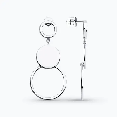 Серьги из серебра из серебро