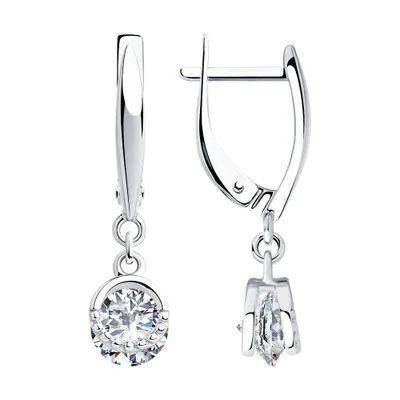 серьги из серебро