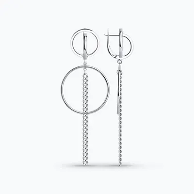 Серьги из серебра из серебро