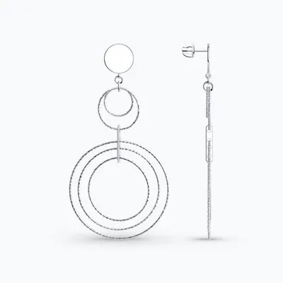 Серьги из серебра из серебро
