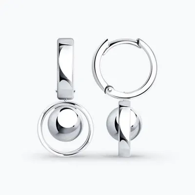 Серьги из серебра из серебро