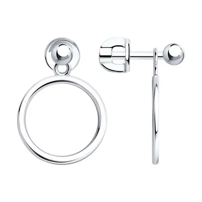 Серьги из серебра из серебро