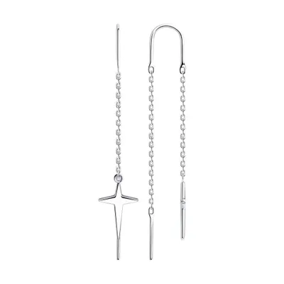 Серьги из серебра из серебро