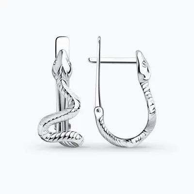 Серьги из серебра из серебро
