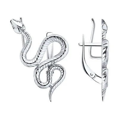 Серьги из серебра из серебро