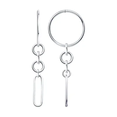 Серьги из серебра из серебро