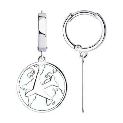 серьги из серебро