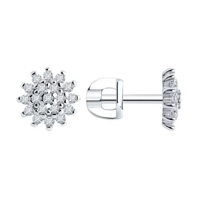 серьги из серебро