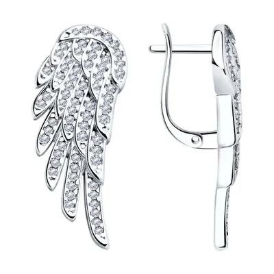 серьги из серебро