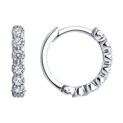 серьги из серебро