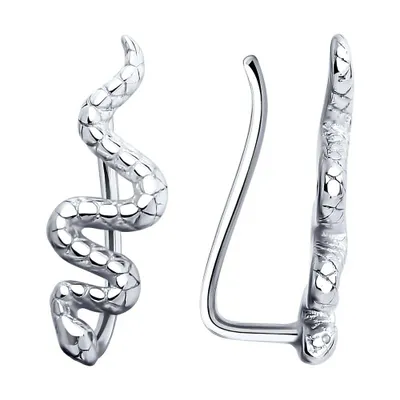 Серьги из серебра из серебро