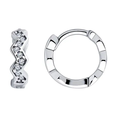 серьги из серебро