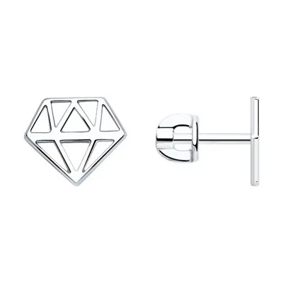 Серьги из серебра из серебро