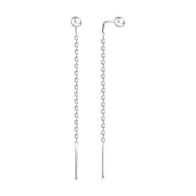 Серьги из серебра из серебро