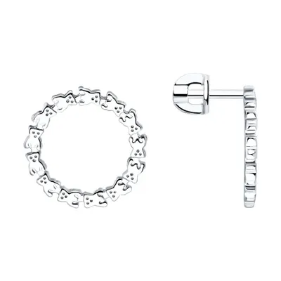 Серьги из серебра из серебро