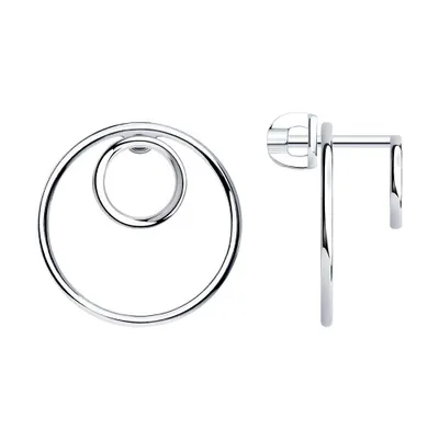 Серьги из серебра из серебро