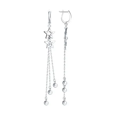 Серьги из серебра из серебро