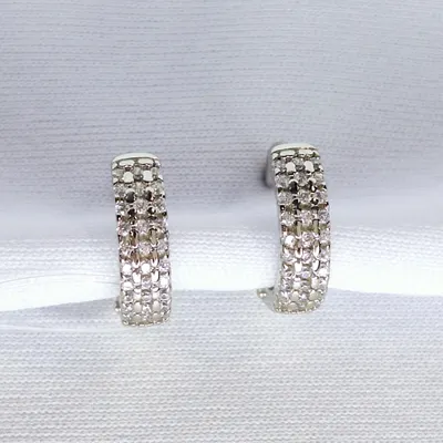 серьги из серебро