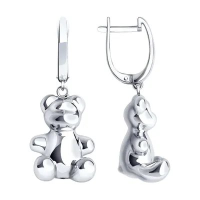 Серьги из серебра из серебро