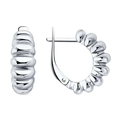 Серьги из серебра из серебро