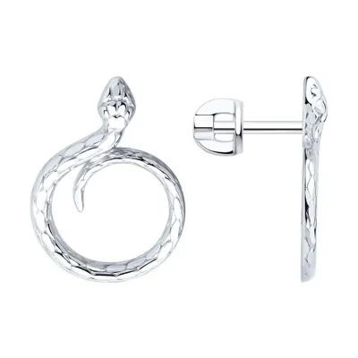 Серьги из серебра из серебро