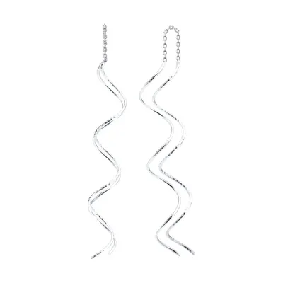 Серьги из серебра из серебро