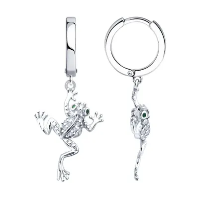 серьги из серебро