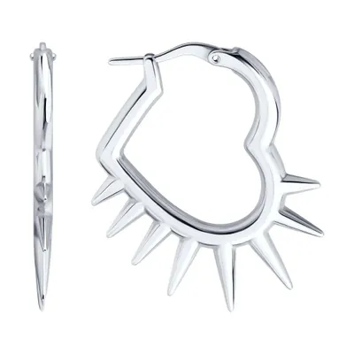 Серьги из серебра из серебро