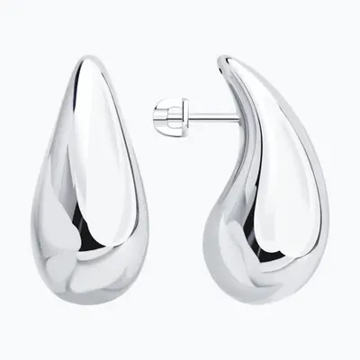 Серьги из серебра из серебро