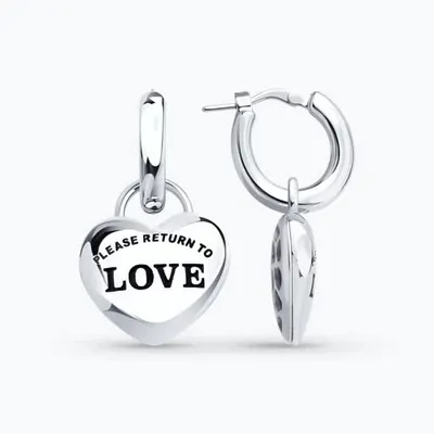 Серьги из серебра с эмалью из серебро