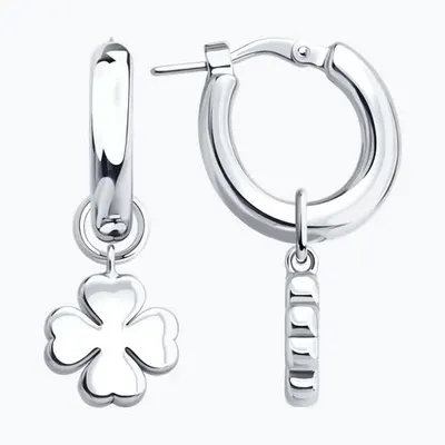 Серьги из серебра из серебро