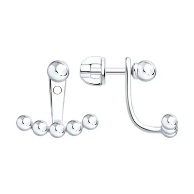 Серьги из серебра из серебро