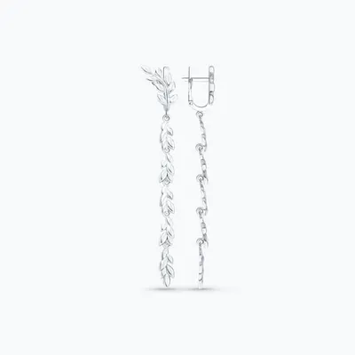 Серьги из серебра из серебро