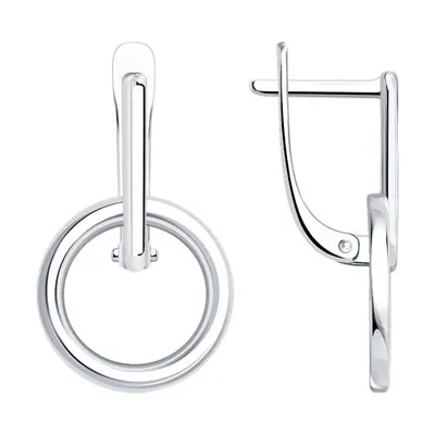 Серьги из серебра из серебро